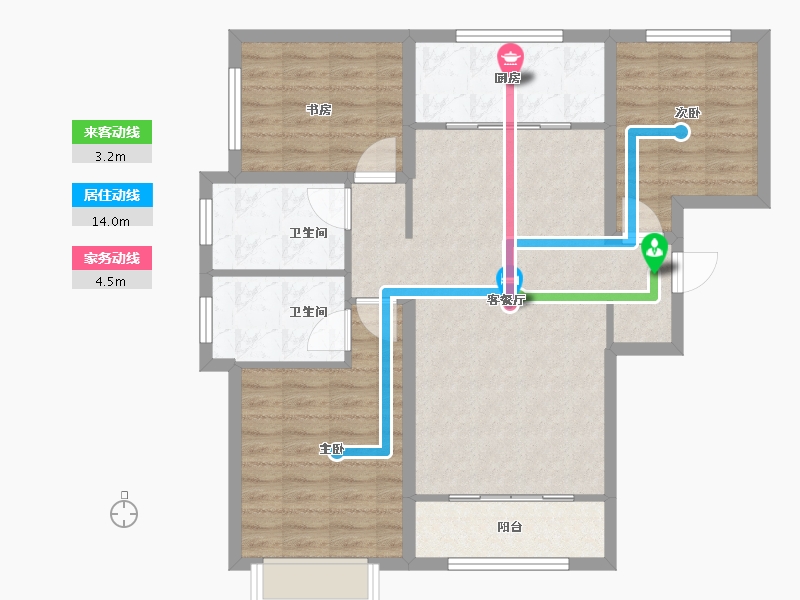 河北省-保定市-鹏渤印象城-88.72-户型库-动静线