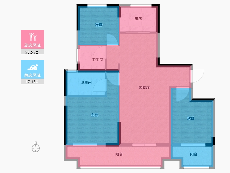 河南省-周口市-太康建业府-92.01-户型库-动静分区