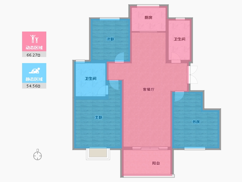 河南省-周口市-大兴第一城-108.48-户型库-动静分区