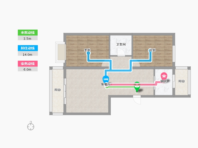 甘肃省-定西市-九方嘉苑-78.88-户型库-动静线