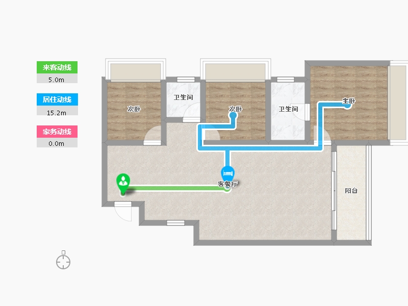 四川省-绵阳市-领地城-81.38-户型库-动静线