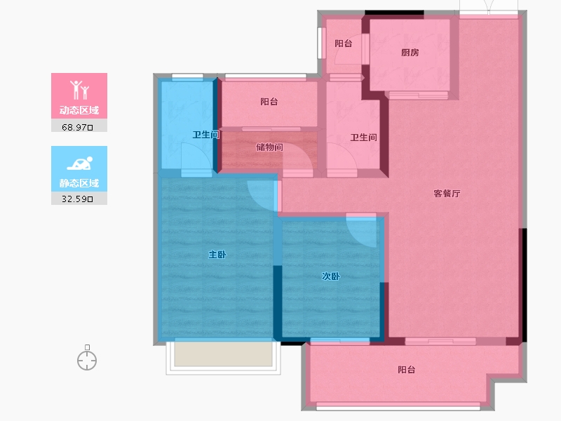 河南省-周口市-周口建业城-90.01-户型库-动静分区