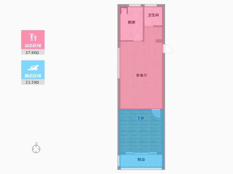 云南省-丽江市-晶玺绿城丽江桃花源-53.06-户型库-动静分区