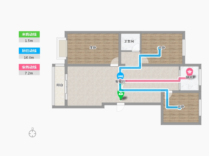 甘肃省-定西市-九方嘉苑-96.77-户型库-动静线