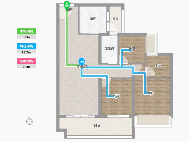 广东省-河源市-碧桂园凤凰上城-82.24-户型库-动静线