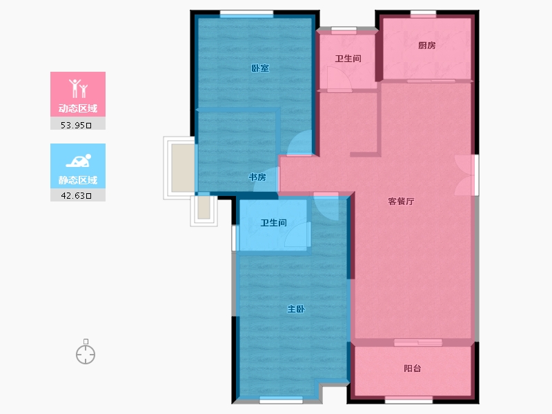 河南省-三门峡市-骏景御园-91.00-户型库-动静分区