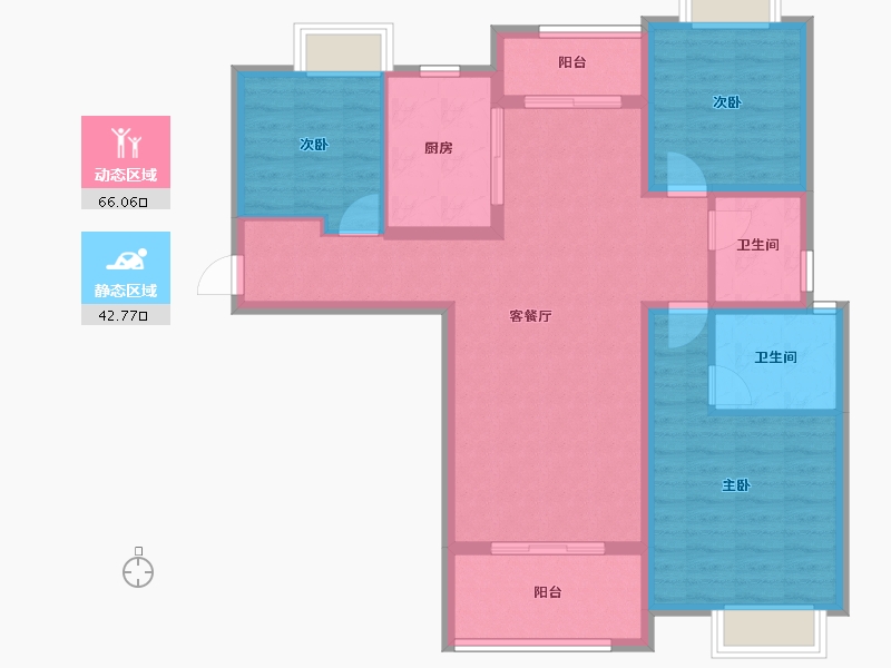 湖北省-荆门市-岚光·瑞丽湾-97.39-户型库-动静分区