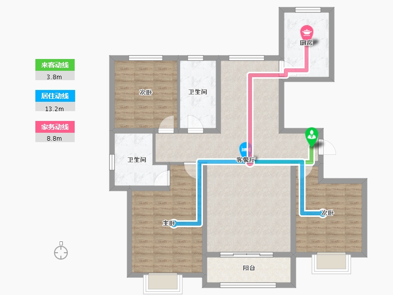 山东省-济宁市-龙顺御园-110.00-户型库-动静线