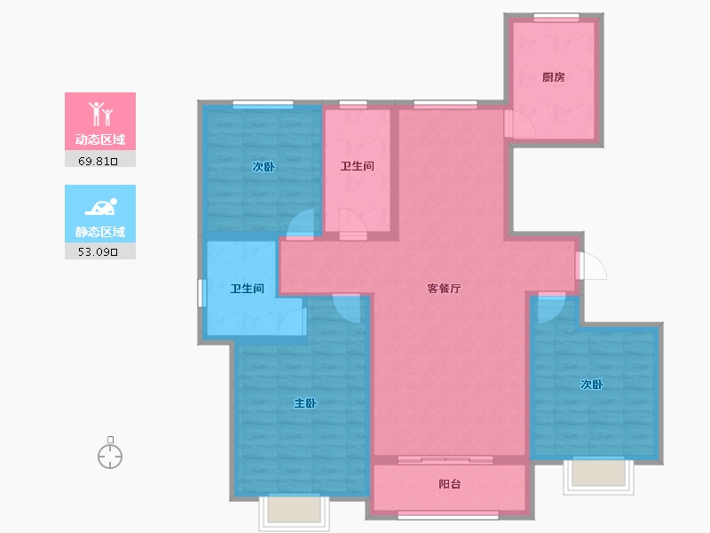 山东省-济宁市-龙顺御园-110.00-户型库-动静分区