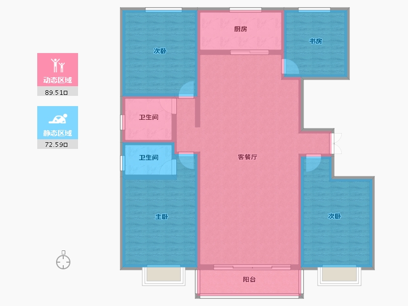 甘肃省-定西市-海天凤翔名都-146.64-户型库-动静分区