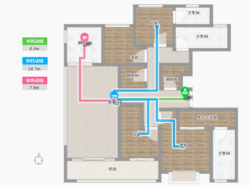 浙江省-衢州市-绿城城投礼贤未来社区-150.40-户型库-动静线