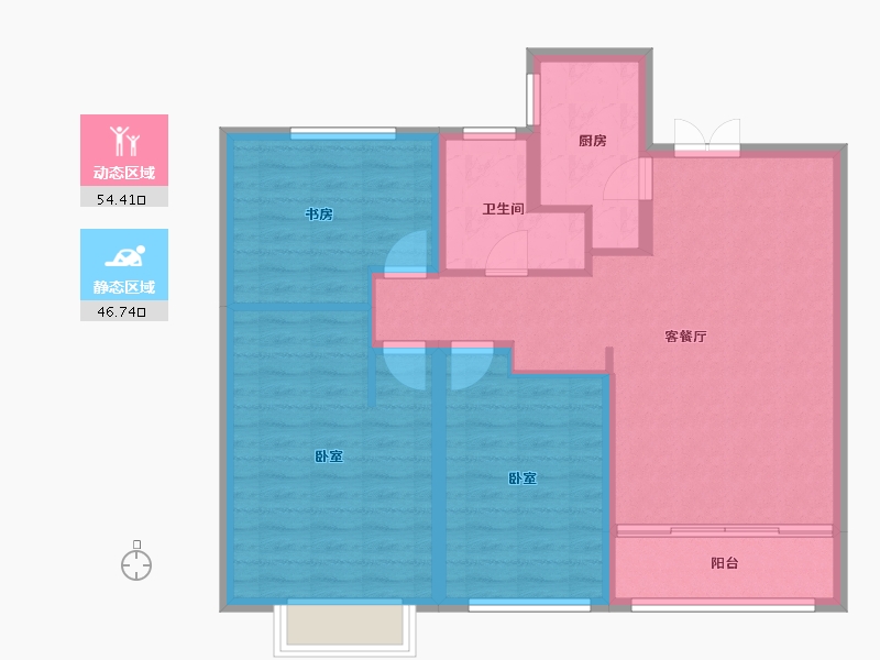 甘肃省-定西市-宏安壹品-91.27-户型库-动静分区