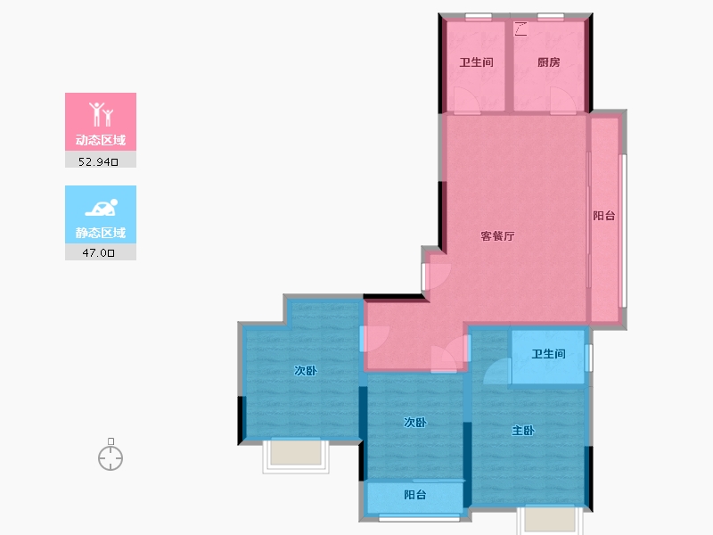 河北省-秦皇岛市-万晟华府-110.00-户型库-动静分区