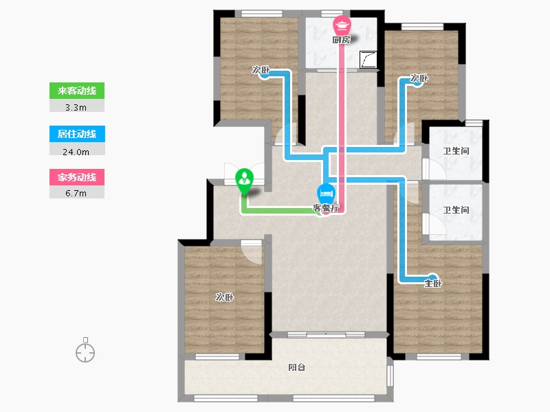 河北省-邢台市-永康瑞府-119.01-户型库-动静线