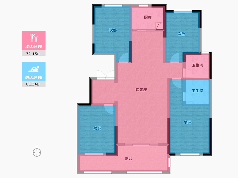 河北省-邢台市-永康瑞府-119.01-户型库-动静分区