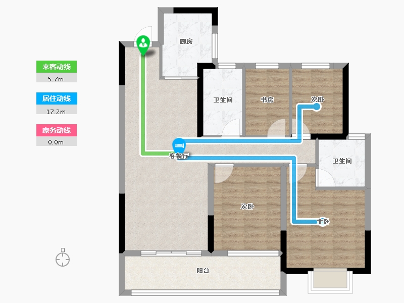 江苏省-徐州市-中国中铁陆港城-94.40-户型库-动静线