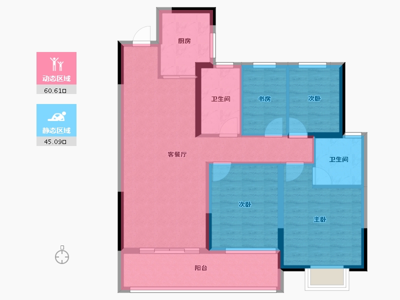 江苏省-徐州市-中国中铁陆港城-94.40-户型库-动静分区