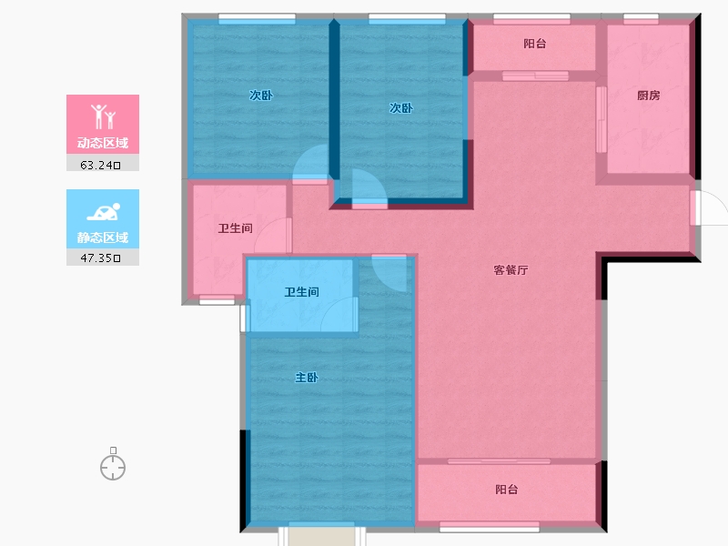 吉林省-辽源市-玉圭园御水丹堤-99.28-户型库-动静分区