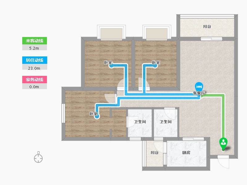 四川省-资阳市-喜悦长岛-83.49-户型库-动静线