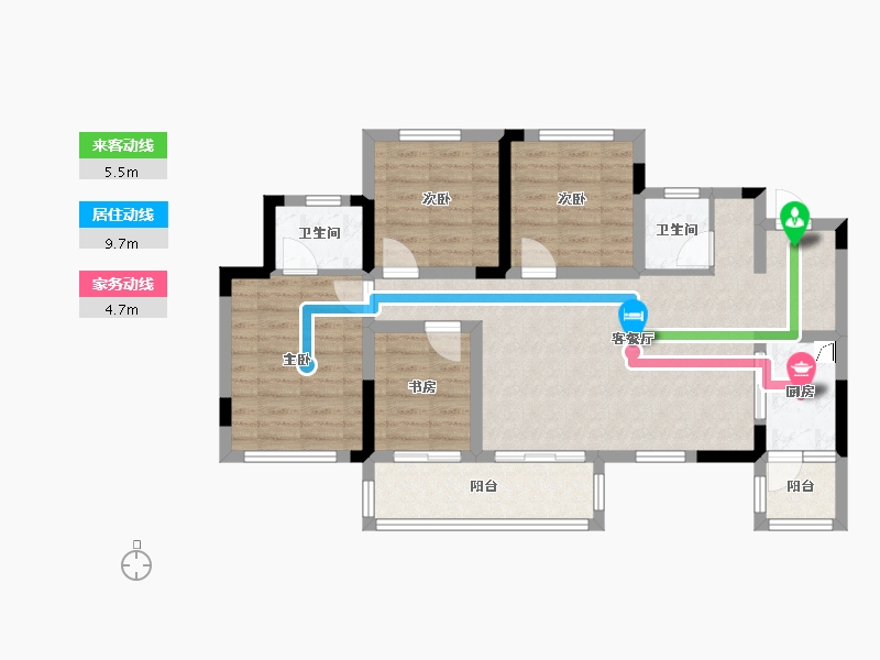 四川省-遂宁市-正黄·金域香江-0.00-户型库-动静线