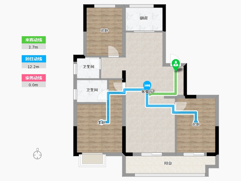 河南省-周口市-建业·湖山境-97.00-户型库-动静线