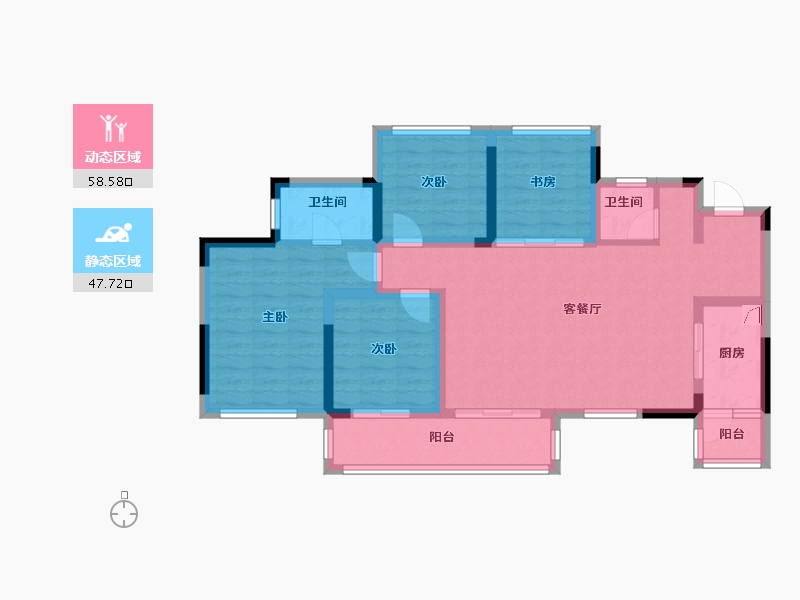 四川省-遂宁市-正黄·金域香江-0.00-户型库-动静分区