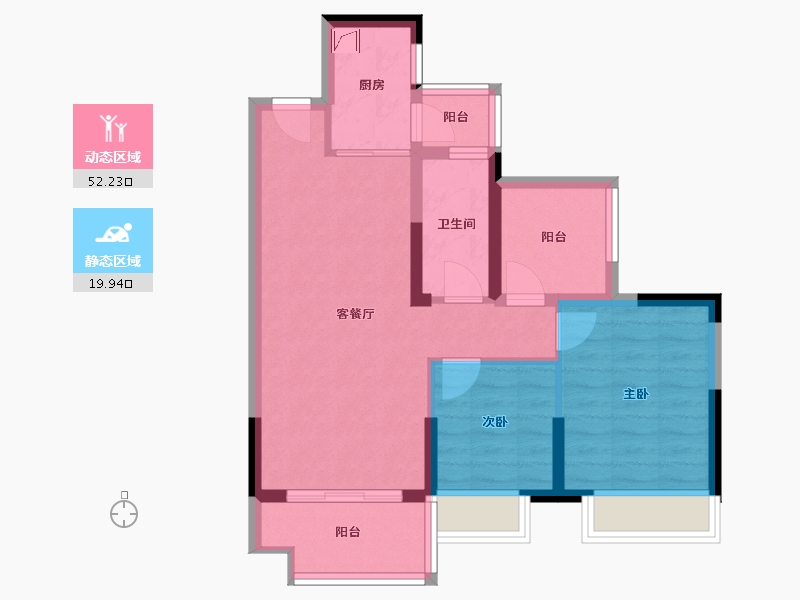 广东省-惠州市-牧云溪谷-66.00-户型库-动静分区