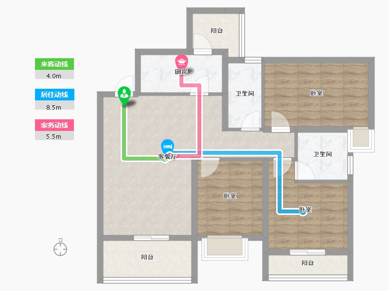 四川省-资阳市-喜悦长岛-87.72-户型库-动静线