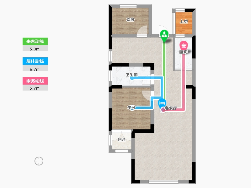 河北省-廊坊市-路劲阳光城-123.00-户型库-动静线