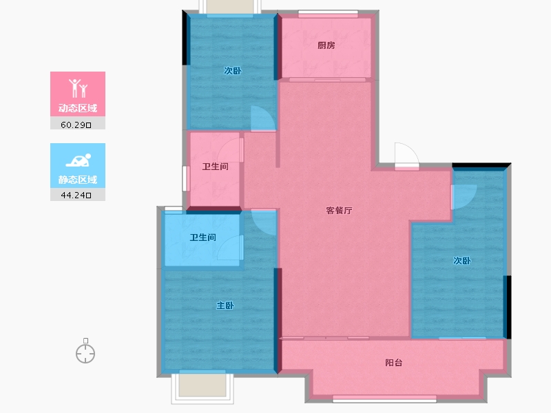 福建省-莆田市-​中科东庄城-95.07-户型库-动静分区