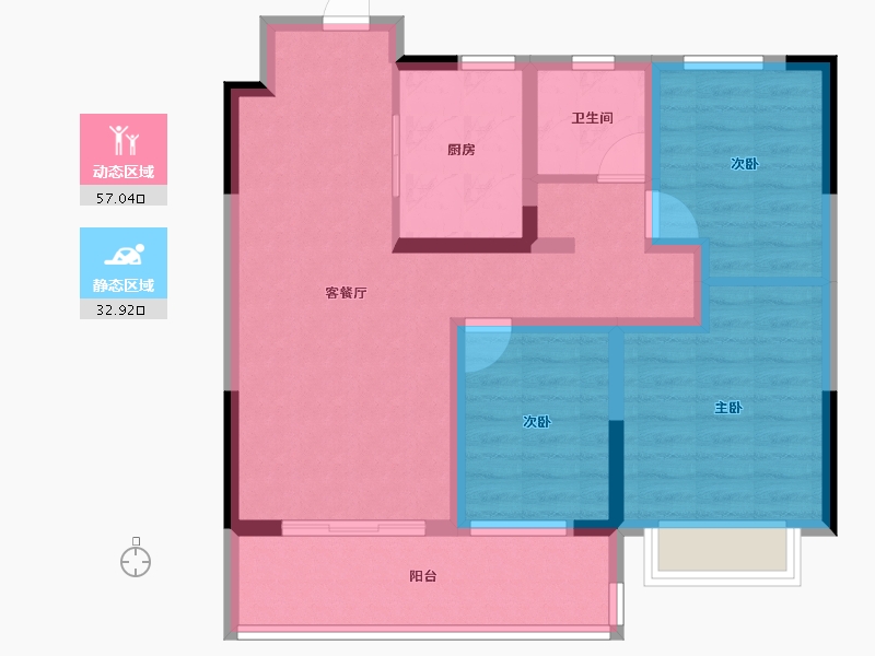 江苏省-徐州市-中国中铁陆港城-79.20-户型库-动静分区