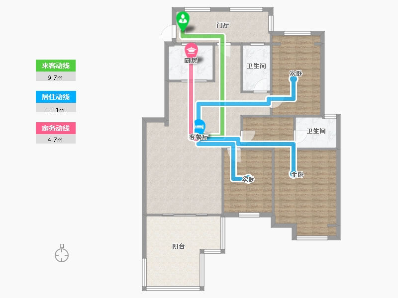 四川省-成都市-炜岸城-129.00-户型库-动静线