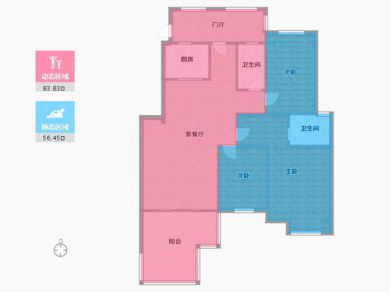 四川省-成都市-炜岸城-129.00-户型库-动静分区