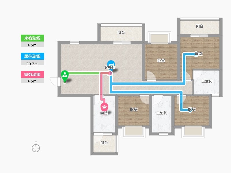 四川省-资阳市-喜悦长岛-95.91-户型库-动静线