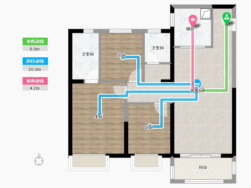 河北省-邢台市-美的未来城-88.10-户型库-动静线