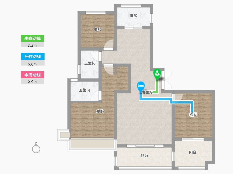 陕西省-宝鸡市-华厦·中央公园-98.00-户型库-动静线