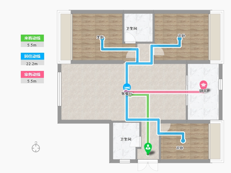 甘肃省-武威市-天一外滩-94.50-户型库-动静线