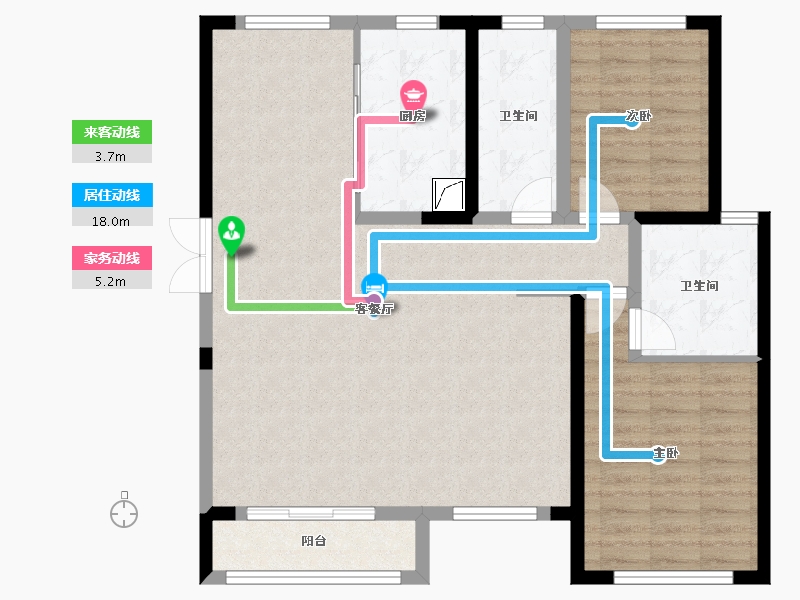 河北省-邢台市-永康瑞府-98.40-户型库-动静线