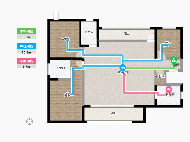 江西省-上饶市-华熙LIVE信江·华熙府第一区-116.06-户型库-动静线