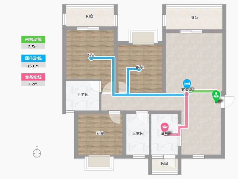 四川省-资阳市-喜悦长岛-90.48-户型库-动静线