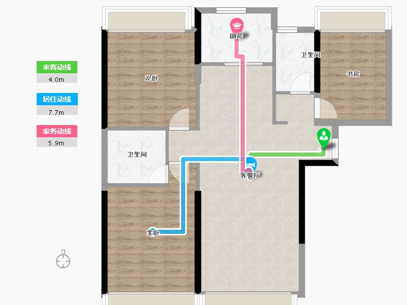 甘肃省-武威市-天一外滩-97.40-户型库-动静线