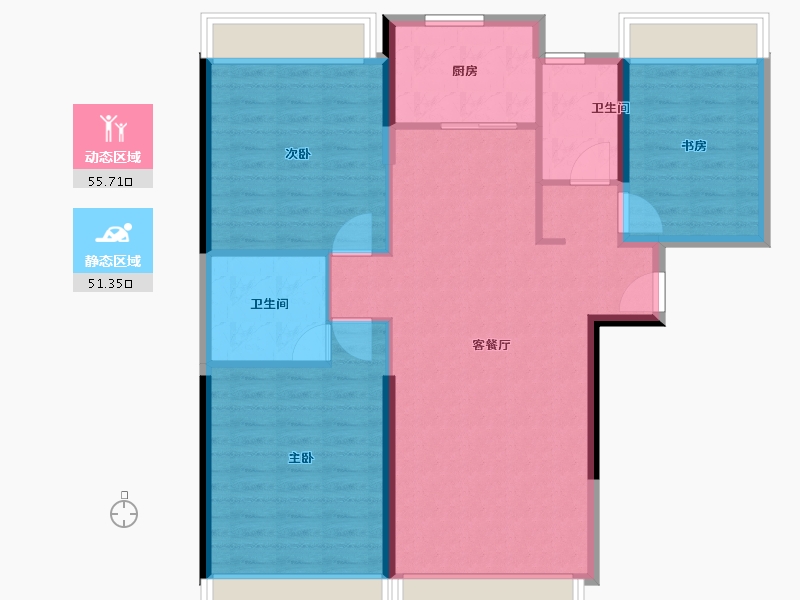 甘肃省-武威市-天一外滩-97.40-户型库-动静分区