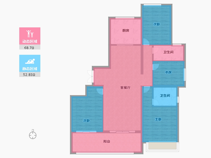 河南省-周口市-周投绿城·留香园-109.59-户型库-动静分区