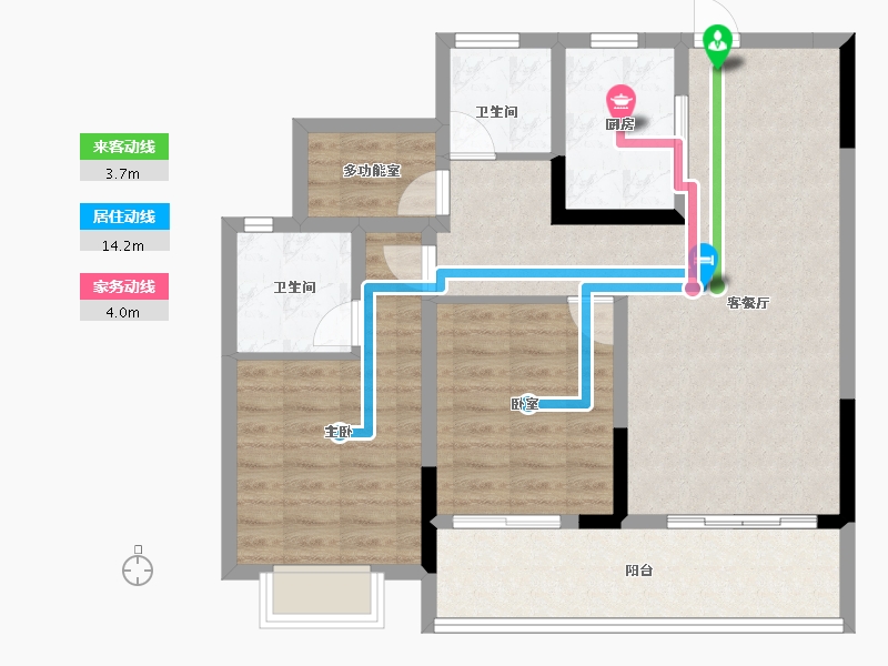 江苏省-徐州市-中国中铁陆港城-85.60-户型库-动静线