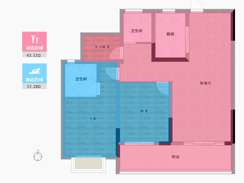 江苏省-徐州市-中国中铁陆港城-85.60-户型库-动静分区