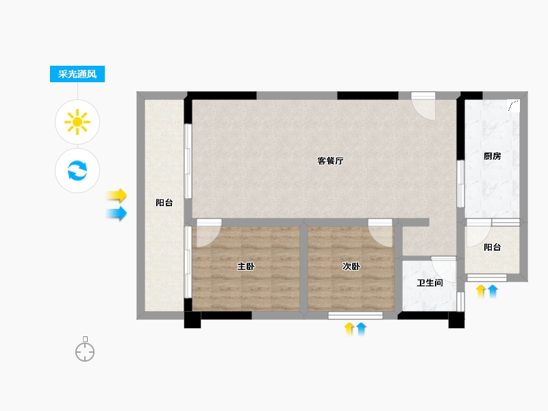 云南省-临沧市-佤山凤城-73.92-户型库-采光通风