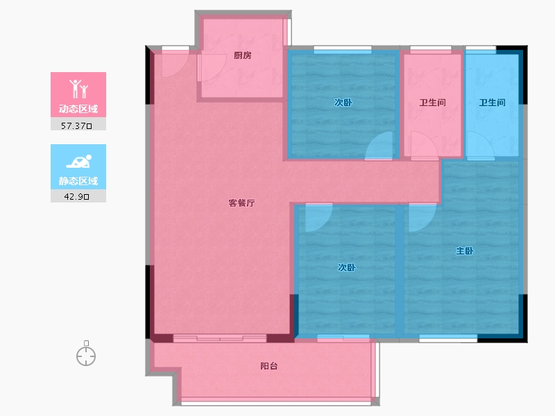 江西省-赣州市-于都国资·时代新城-90.05-户型库-动静分区