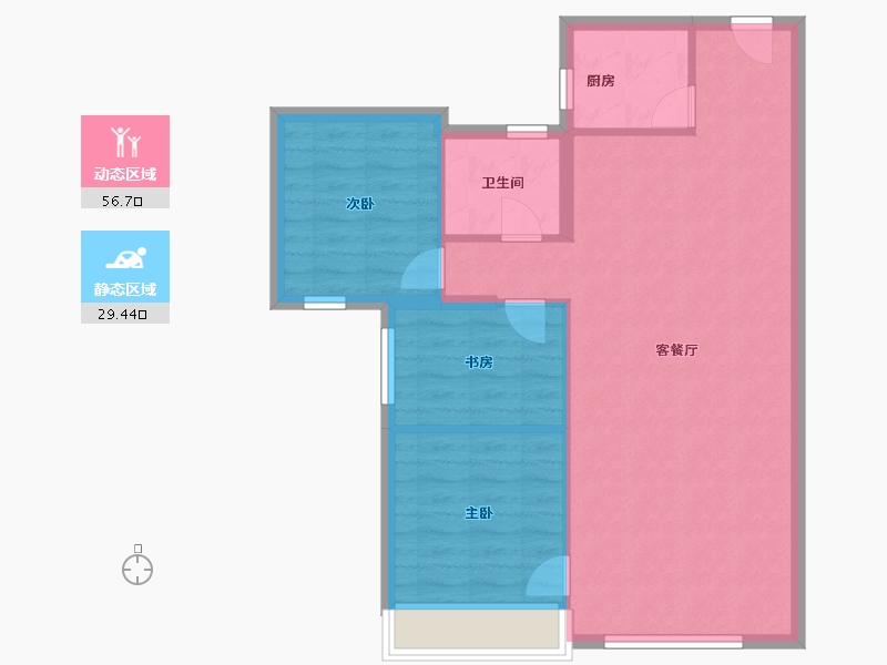 甘肃省-武威市-天一外滩-78.49-户型库-动静分区