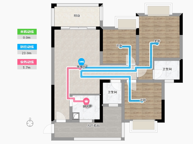 四川省-泸州市-阳光国际城-108.00-户型库-动静线