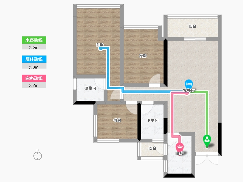 四川省-绵阳市-景茂誉府-77.14-户型库-动静线